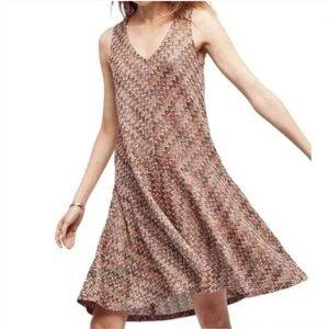 Maeve zigzag knit V-Neck Sundress